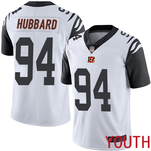 Cincinnati Bengals Limited White Youth Sam Hubbard Jersey NFL Footballl 94 Rush Vapor Untouchable